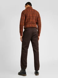 Carhartt WIP Hose 'Master' dunkelbraun/goldgelb/weiß