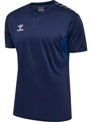 hummel Kurzarmshirt hmlAUTHENTIC PL JERSEY marine/weiß