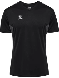 hummel Kurzarmshirt hmlAUTHENTIC PL JERSEY schwarz/weiß