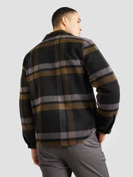 Brixton Jacke 'DURHAM' braun/dunkelgrau/schwarz