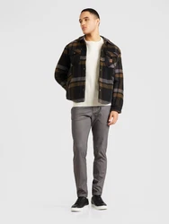 Brixton Jacke 'DURHAM' braun/dunkelgrau/schwarz