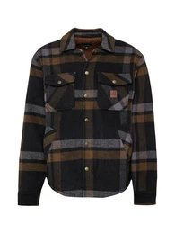 Jacke 'DURHAM' braun / dunkelgrau / schwarz