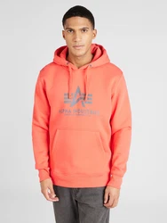 ALPHA INDUSTRIES Sweatshirt silbergrau/hellrot
