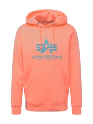 ALPHA INDUSTRIES Sweatshirt silbergrau/hellrot
