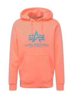ALPHA INDUSTRIES Sweatshirt silbergrau/hellrot