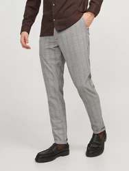 JACK & JONES Hose 'Marco Connor' braunmeliert / offwhite