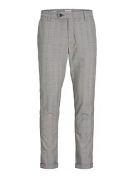 JACK & JONES Hose 'Marco Connor' braunmeliert / offwhite