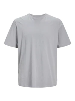 Jack & Jones T-Shirt JJEORGANIC BASIC TEE SS O-NECK NOOS grau