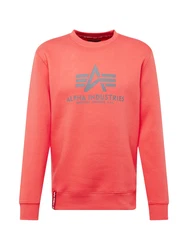 ALPHA INDUSTRIES Sweatshirt taubenblau/rot/melone/weiß