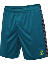 Hummel Sportshorts 'Authentic' cyanblau/grau/hellgrn/schwarz