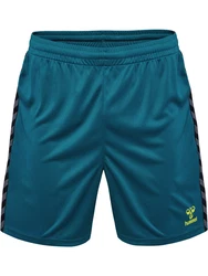 Hummel Sportshorts 'Authentic' cyanblau/grau/hellgrn/schwarz