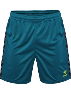 Hummel Sportshorts 'Authentic' cyanblau/grau/hellgrn/schwarz