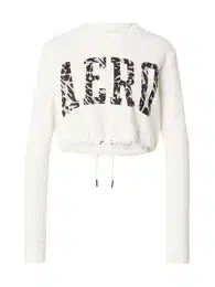 Mikina brokátová / černá / offwhite