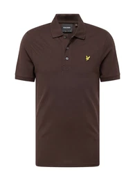 Poloshirt schoko / gelb / schwarz
