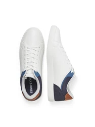 JACK & JONES Sneaker JFWJORDAN navy / blue denim / umbra / weiß