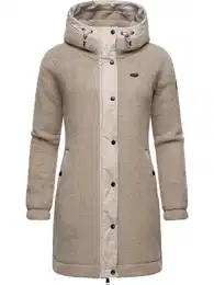 Fleecová mikina 'Cousy' béžová / starobéžová / černá