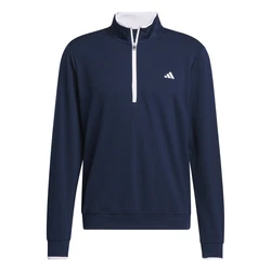 ADIDAS GOLF Sportsweatshirt LIGHTWEIGHT HALF-ZIP OBERTEIL dunkelblau/wei