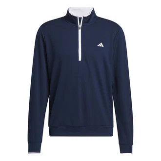 ADIDAS GOLF Sportsweatshirt LIGHTWEIGHT HALF-ZIP OBERTEIL dunkelblau/wei