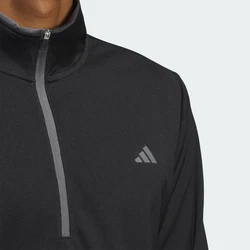 ADIDAS GOLF Sportsweatshirt LIGHTWEIGHT HALF-ZIP OBERTEIL grau / schwarz