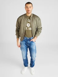 AROPOSTALE T-Shirt khaki/wei