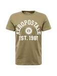 AROPOSTALE T-Shirt khaki/wei