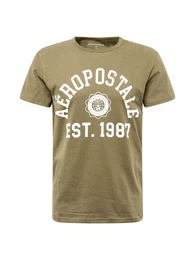 AROPOSTALE T-Shirt khaki / wei
