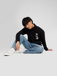 AROPOSTALE Sweatshirt schwarz/weiß