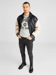 AROPOSTALE T-Shirt grau/schwarz