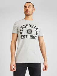 AROPOSTALE T-Shirt grau/schwarz