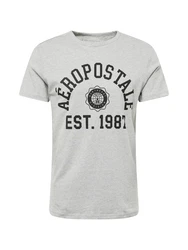 AROPOSTALE T-Shirt grau/schwarz