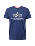 ALPHA INDUSTRIES T-Shirt navy/weiß