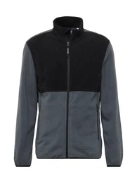 Fleecejacke 'JJFire' rauchblau / schwarz