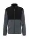 JACK & JONES Fleecejacke 'JJFire' rauchblau / schwarz