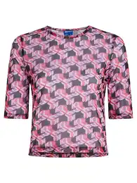 Tričko pink / růžová / černá