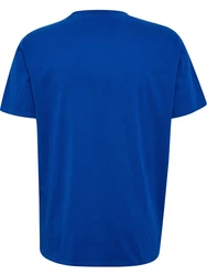 hummel T-Shirt Regular Fit Stretch Rundhalsausschnitt Logo (7928) Blau (7928)