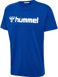 hummel T-Shirt Regular Fit Stretch Rundhalsausschnitt Logo (7928) Blau (7928)