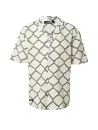 Košile 'Jayden' černá / offwhite