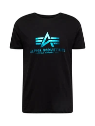 T-Shirt trkis / schwarz