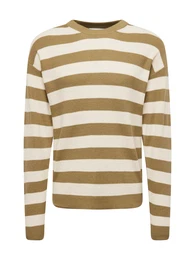 Pullover 'SPRING' beige / oliv