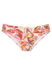 Spodní díl plavek krémová / tmavě zelená / pitaya / magenta