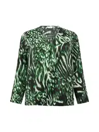 Halenka 'JADA' tmavě zelená / černá / offwhite