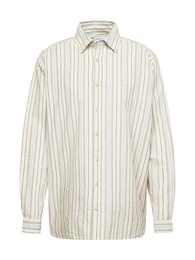 Hemd beige / pastellblau / pastellgelb