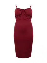 WAL G. Koktejlové šaty 'DOLLY' vínově červená