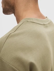 SELECTED HOMME T-Shirt Oscar grau/beige