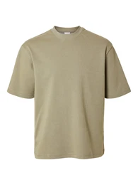 T-Shirt 'SLHOSCAR' greige