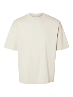 SELECTED HOMME T-Shirt Oscar creme SELECTED HOMME T-Shirt Oscar creme