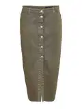 Žebrované Midi Sukně image