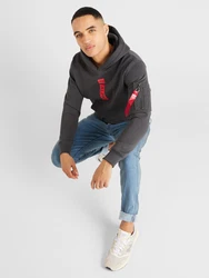 ALPHA INDUSTRIES Sweatshirt dunkelgrau/grenadine