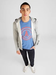 AROPOSTALE T-Shirt blue denim/hellgrau/melone/wei