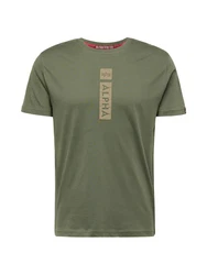ALPHA INDUSTRIES T-Shirt grau/oliv